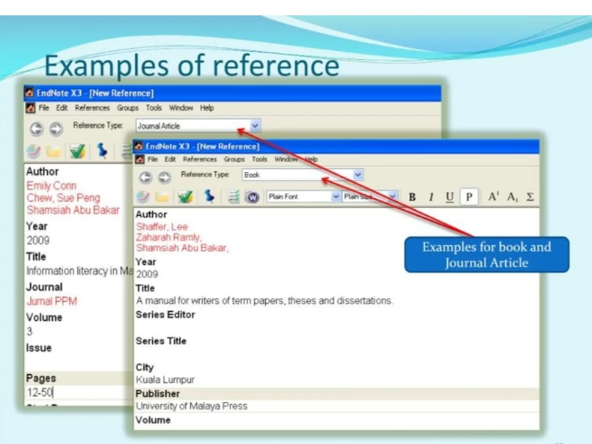 ENDNOTE refrencing how to do step by step..
