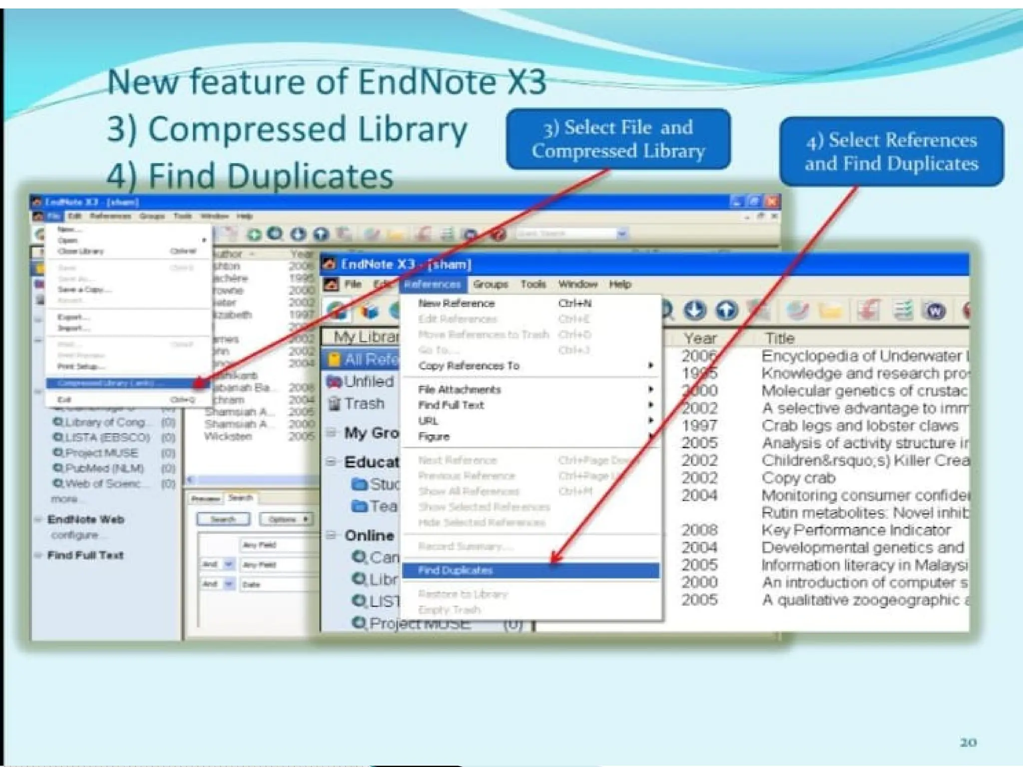 ENDNOTE refrencing how to do step by step..