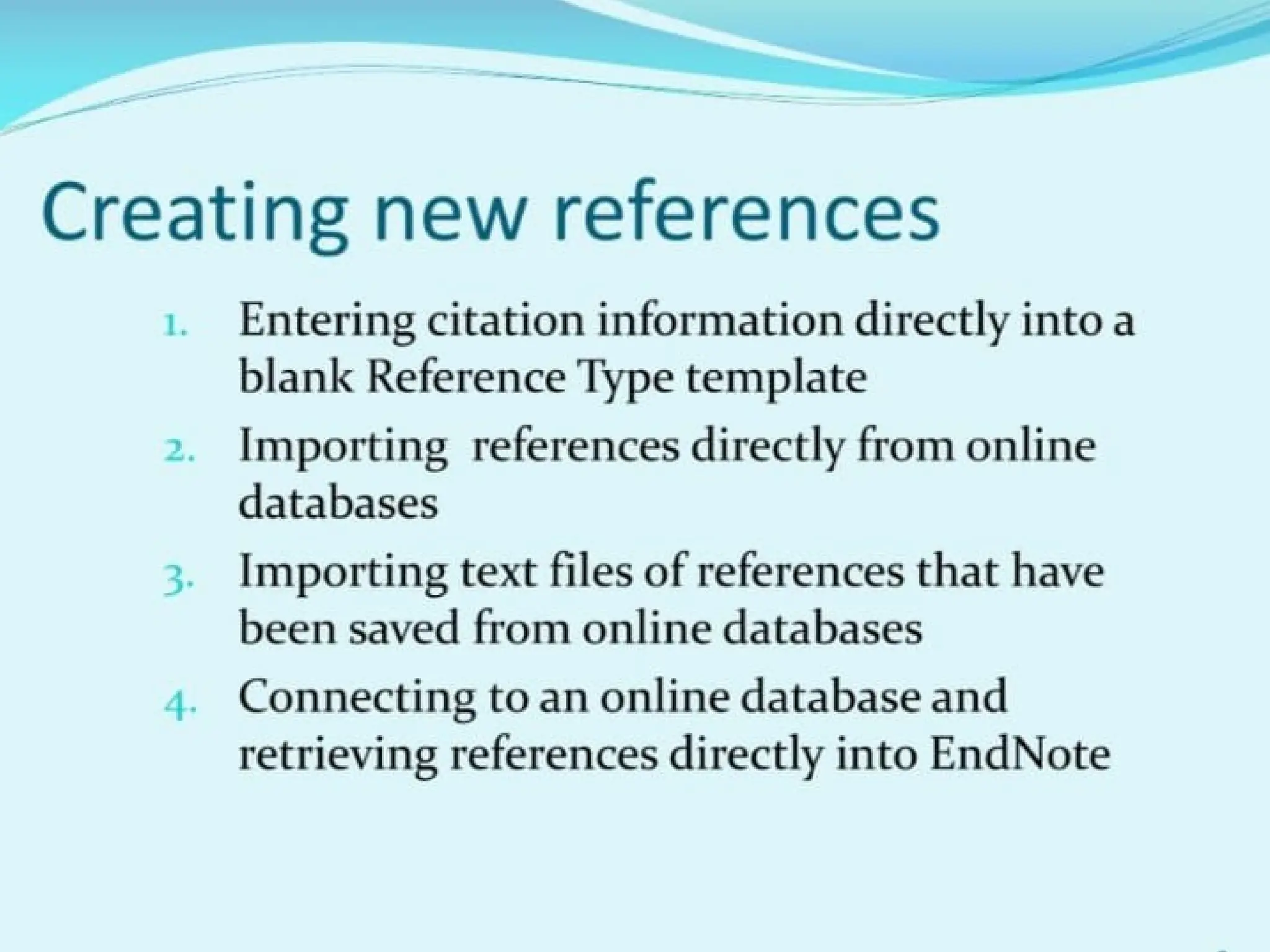 ENDNOTE refrencing how to do step by step..