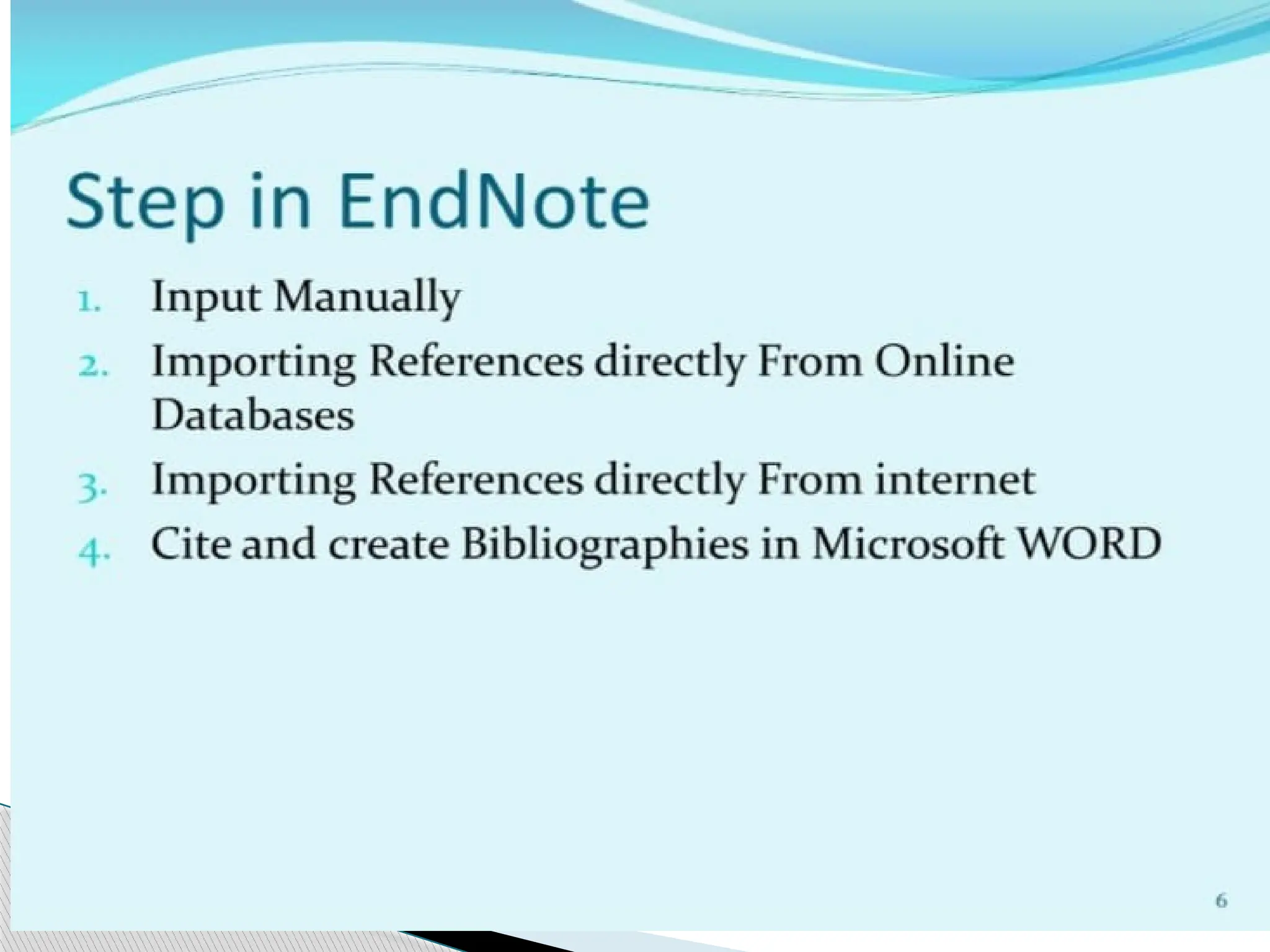 ENDNOTE refrencing how to do step by step..