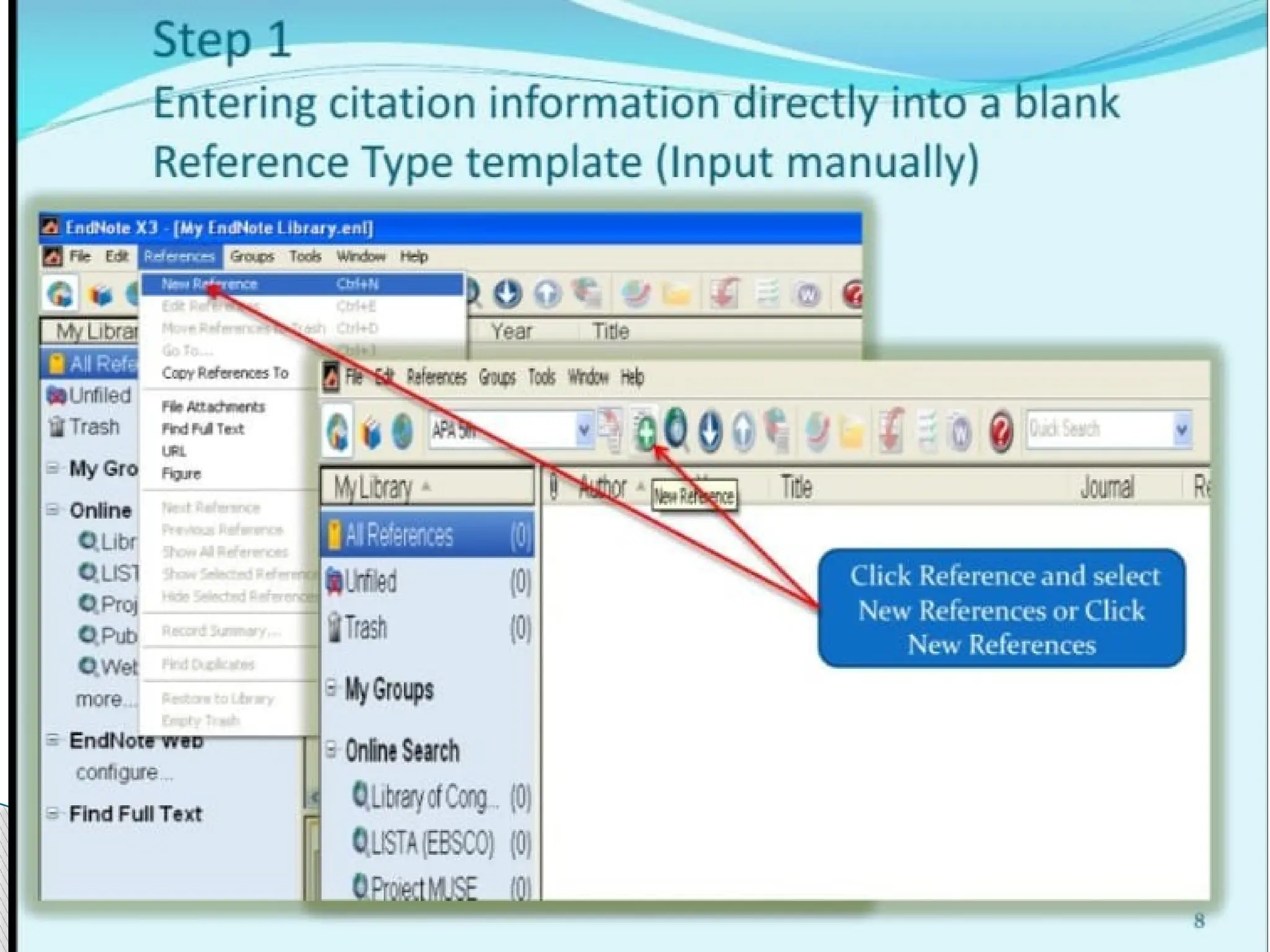 ENDNOTE refrencing how to do step by step..