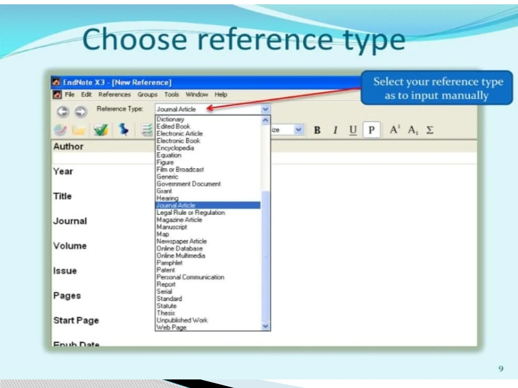 ENDNOTE refrencing how to do step by step..