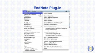 EndNote Plug-in
 