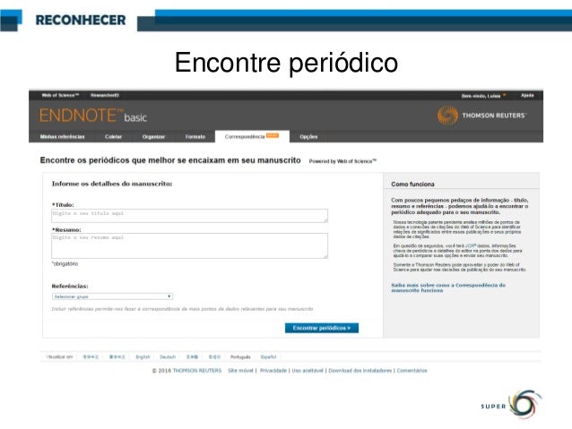 my endnote web my endnote web