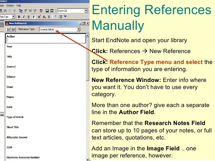 endnote update references