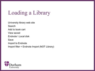Introduction to Endnote | PPT