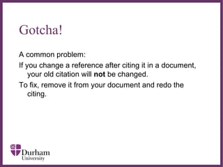 Not Gotcha Introduction to Endnote | PPT