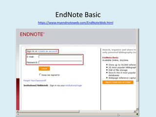 EndNote Basic
https://www.myendnoteweb.com/EndNoteWeb.html
 