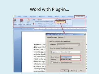 Word with Plug-in…
 