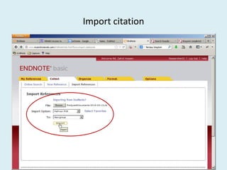Import citation
 