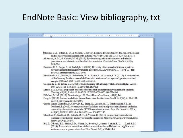 endnote reference styles examples