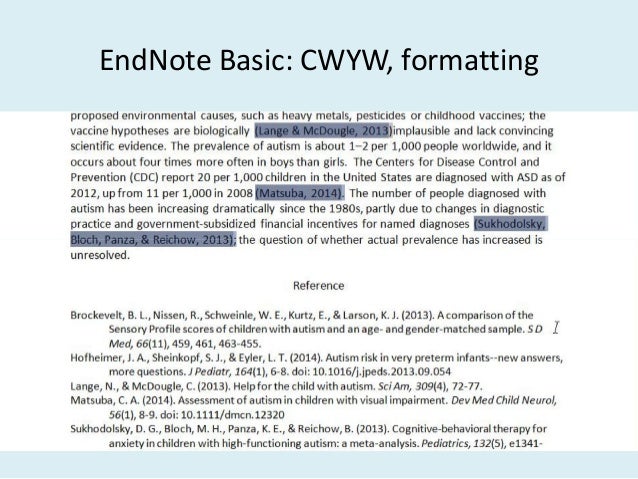 EndNote Basic citation utility for research support