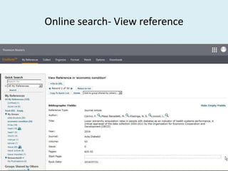 Online search- View reference
 