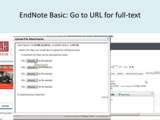 EndNote Basic: Go to URL for full-text
 