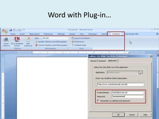 Word with Plug-in…
 