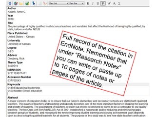 30
NOTE: You may get to this point and see and using different
screen prompts. There seems to be serveral options that get you to the
finish-line of installing the Secure Download Manager.
Remember, this process needs to be done only once. It is the installer
for all the software programs available at the KU Software Store.
Now, for EndNote
 