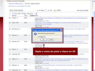 Digite o nome da pasta e clique em OK 