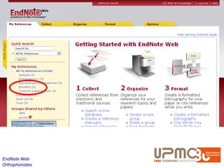 EndNote Web
Orthophonistes
 