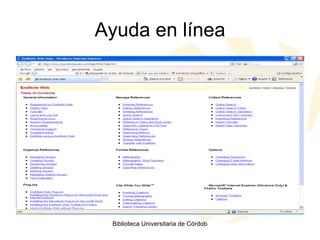 Ayuda en línea 