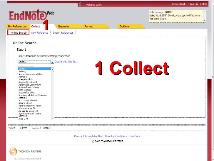 endnote web online endnote web online