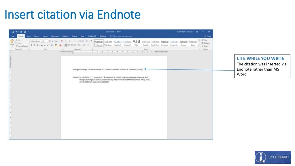 endnote basic