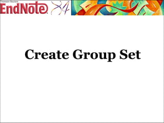 Create Group Set 