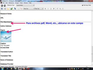 Para archivos pdf, Word, etc., ubicarse en este campo




                                                        20
 