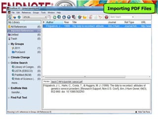 Importing PDF Files
 
