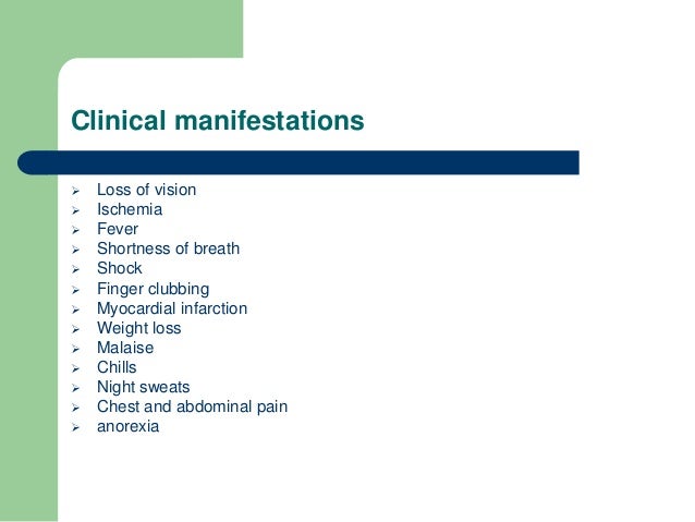 clinical manifestations of endocarditis Acute endocarditis progresses very rapidly with more severe symptoms acute endocarditis is more common in intravenous drug minor manifestations carditis clinical. clinical manifestations of endocarditis Acute endocarditis progresses very rapidly with more severe symptoms acute endocarditis is more common in intravenous drug minor manifestations carditis clinical.