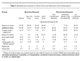 MICROBIOLOGY OF NATIVE
VALVE ENDOCARDITIS
 