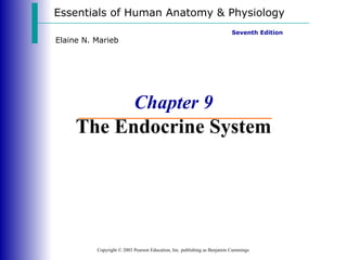 Chapter 9 The Endocrine System Essentials of Human Anatomy & Physiology Copyright © 2003 Pearson Education, Inc. publishing as Benjamin Cummings Seventh Edition Elaine N. Marieb 