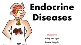 Endocrine
Diseases
Prepared by:
Aubrey Vale Sagun
Jeanette Ronquillo
 