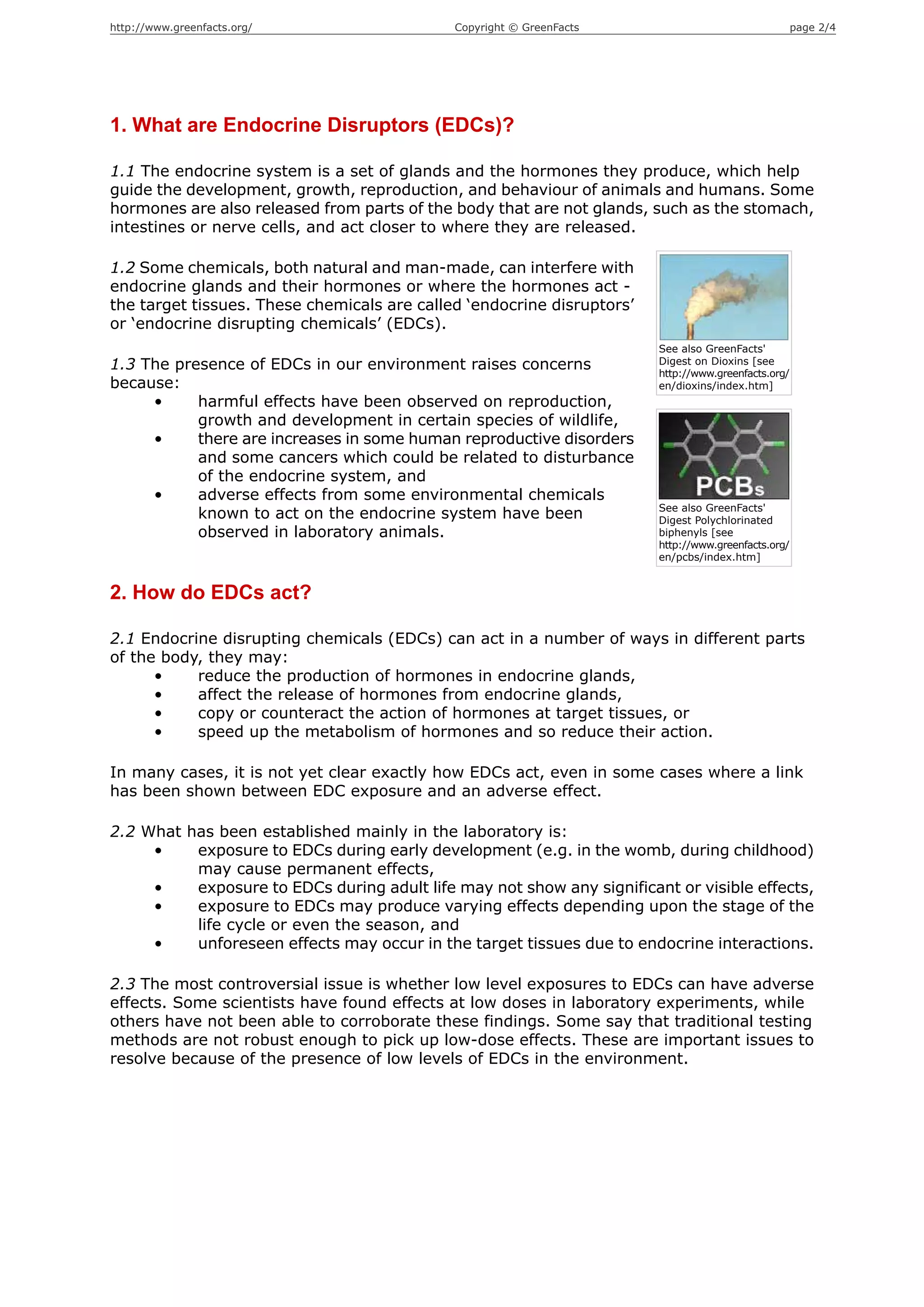 Endocrine Disruptors | PDF