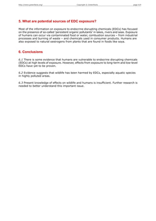 Endocrine Disruptors | PDF