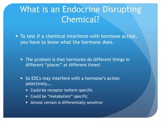Endocrine disruptors in the healthcare sector | PPTX