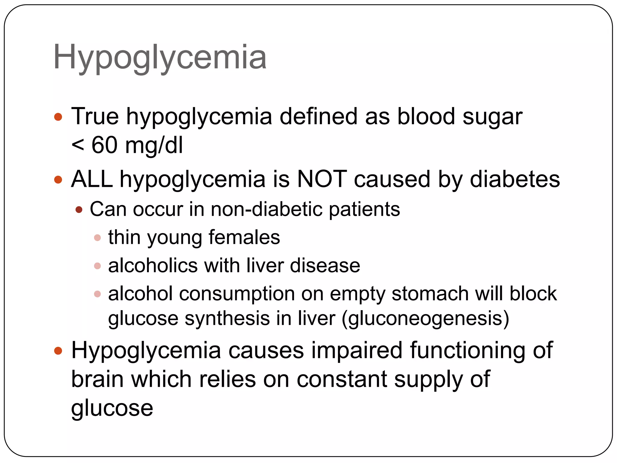 Regulation of GlucoseGlucose must pass into the cell by binding to a special carrier protein on the cell’s surface.  Facilitated diffusion -  carrier protein binds with the glucose and carries it into the cell.The rate at which glucose can enter the cell is dependent upon insulin levelsInsulin serves as the messenger - travels via blood to target tissuesCombines with specific insulin receptors on the surface of the cell membrane