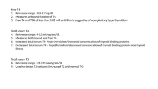 T4 Quick Reference Guide endocrine chemistry ppt for all thd drh vr | PPTX