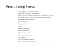 Precipitating Events
 