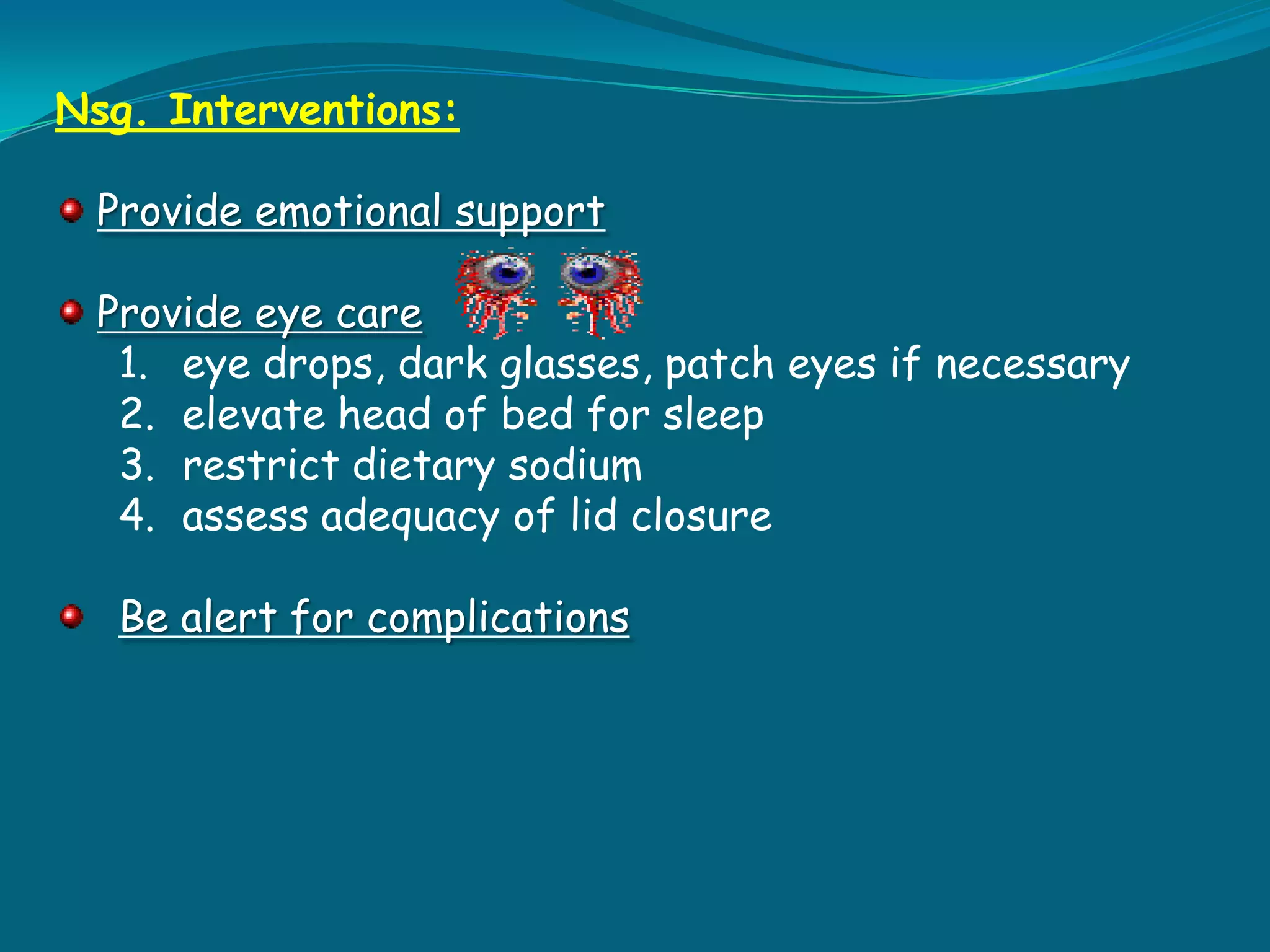Hyperthyroidism (cont.)DX: > elevated T3, T4 valuesT4= 5-12mcg/dl , T3= 70-220 ng/dl , TSH= 0.2-5.4 mU/Labnormal findings in the thyroid scanGoiter – enlargement of the thyroid gland due to  stimulation of the thyroid gland by TSHSimple goiter – enlarged thyroid glanddue to iodine deficiency, intake of goitrogenic foods  cabbage, turnips, soybeans