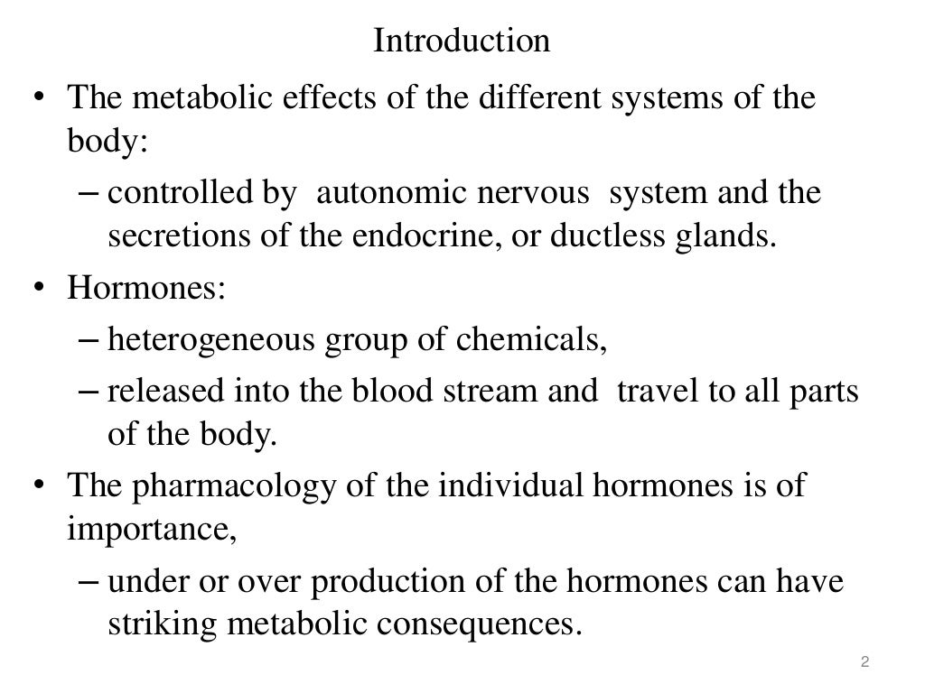 Endocrine pharmacology