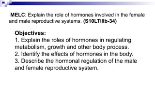 endocrine system quarter 3 Module 1 lesson | PPTX