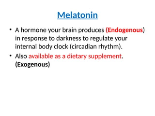 Melotonin Function Comprehensive Overview of Pineal Gland, Melatonin, and Serotonin ...