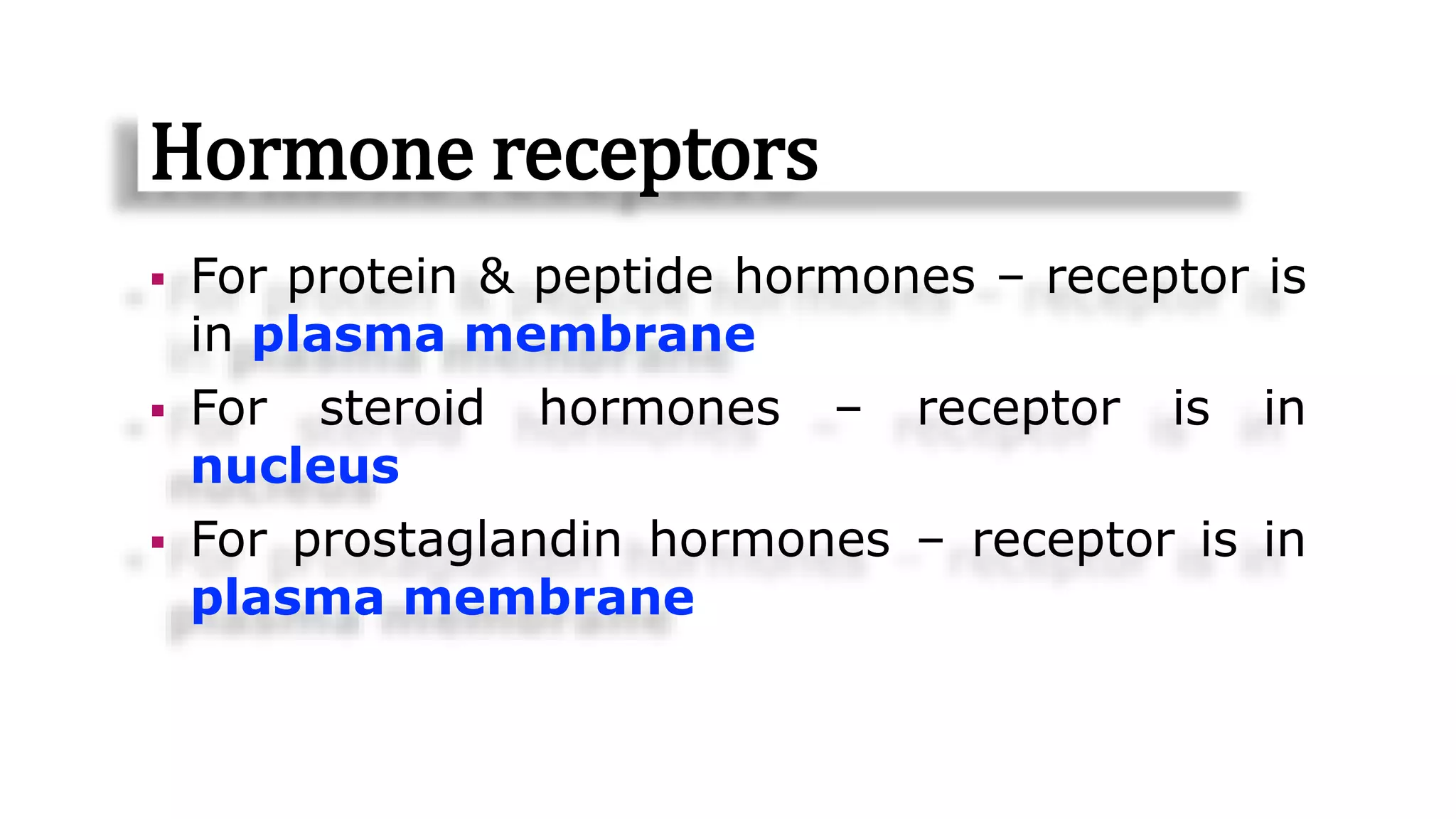 Mechanism of Hormone Action | PPTX