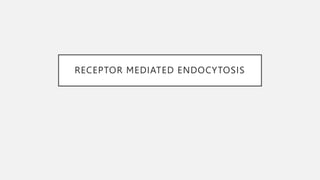 RECEPTOR MEDIATED ENDOCYTOSIS
 