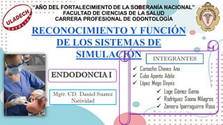 RECONOCIMIENTO Y FUNCIÓN
DE LOS SISTEMAS DE
SIMULACIÓN
 
