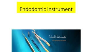 Endodontic instrument
 