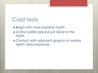 Endodontic diagnosis | PPTX