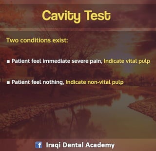 Endodontic Diagnosis: Pulp Vitality Tests