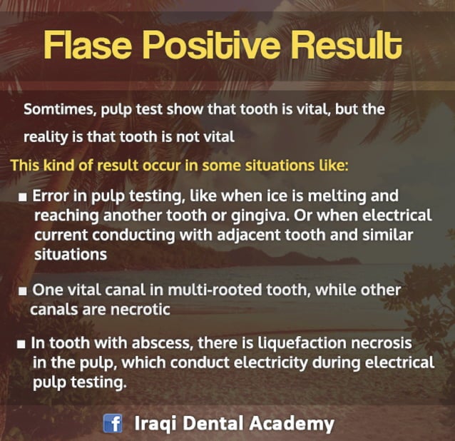 Endodontic Diagnosis Pulp Vitality Tests