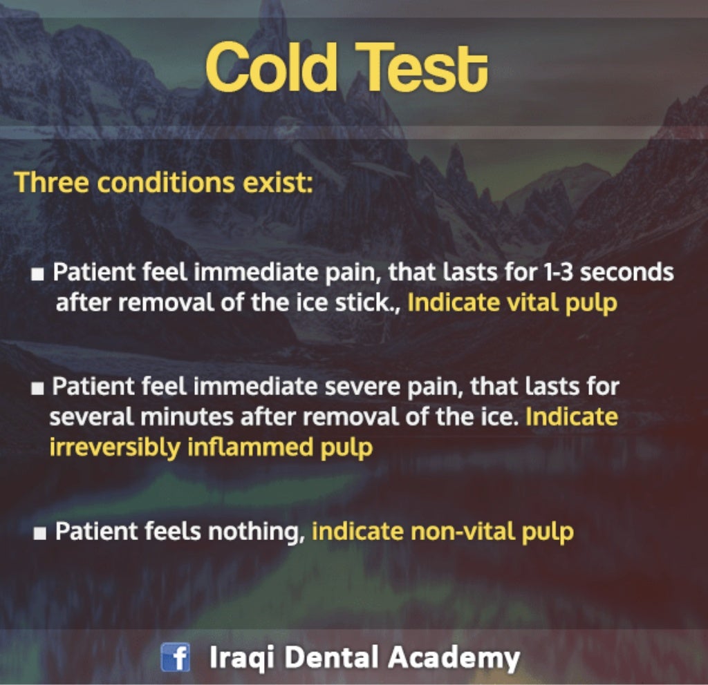 Endodontic Diagnosis Pulp Vitality Tests